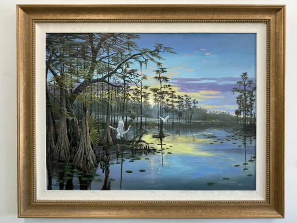 Cypress Sanctuary by Charles Walker Painting Auction