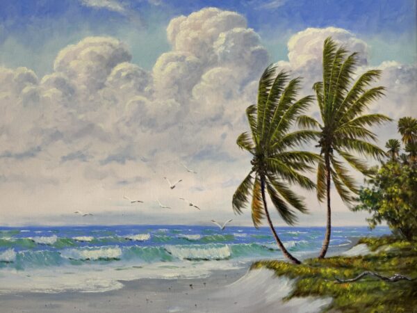 Roy McLendon Sharp Palms Canvas Painting