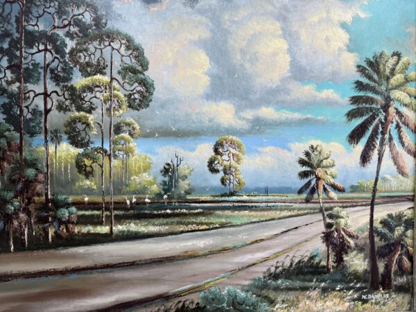 Willie Daniels Country Road Painting