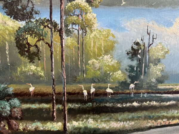 Willie Daniels Country Road Painting Close Up