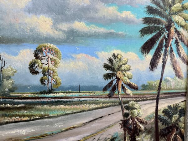 Willie Daniels Country Road Painting Road Close Up